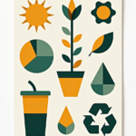 Eco-Friendly Icons - Sticker Sheet v15